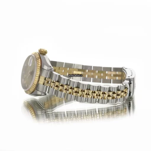 Attractive Clone Rolex Lady-datejust 69173 Caliber 2135 Automatic Movement 26mm Gold/steel Case Womens Watch - Image 9
