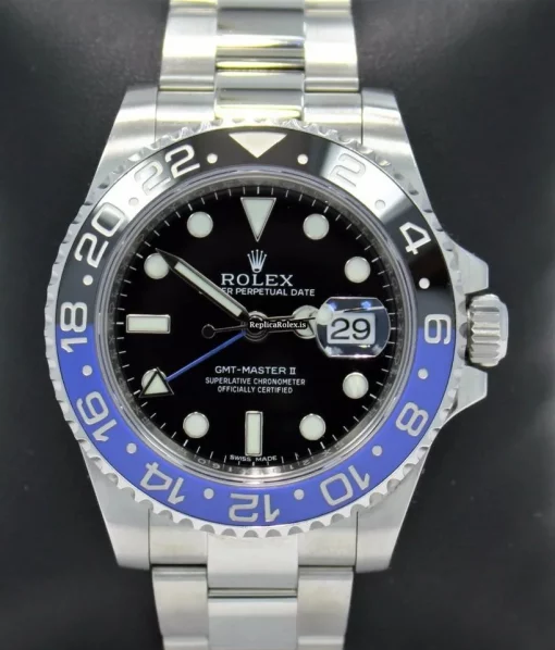 Swiss Replica Rolex Gmt-master II 116710 Automatic Movement 40mm Steel Case Watch - Image 4
