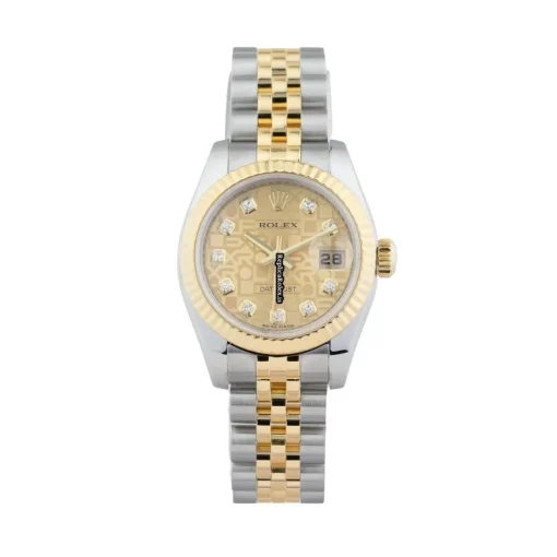 Top Replica Rolex Lady-datejust 179173 Caliber 2235 Automatic Movement 26mm Gold/steel Case Womens Watch