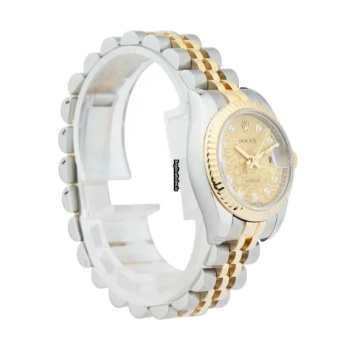 Top Replica Rolex Lady-datejust 179173 Caliber 2235 Automatic Movement 26mm Gold/steel Case Womens Watch - Image 6