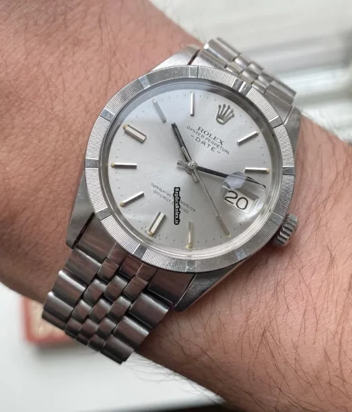 Lovely Fake Rolex Oyster Perpetual Date 1501 Caliber 1570 Automatic Movement 34x42mm Steel Case Mens/unisex Watch - Image 11