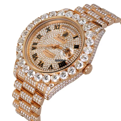 Incredible Replicas Rolex Day-date II Self Winding Automatic 41mm Rose Gold Case Mens/unisex Watch - Image 2