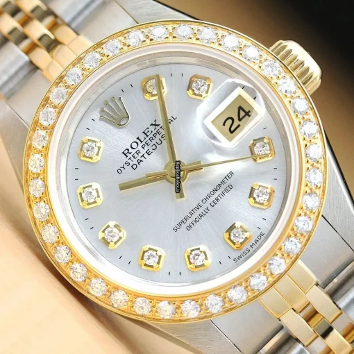 Excellent Replica Rolex Lady-datejust 69173 Caliber 2135 Automatic Movement 26mm Steel Case Womens Watch