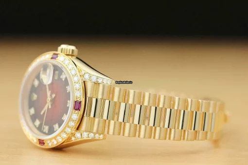 Excellent Replica Rolex Lady-datejust 69178 Caliber 2135 Automatic Movement 26mm Yellow Gold Case Womens Watch - Image 4