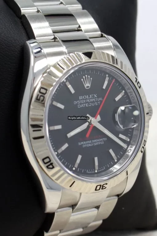 Quality Fake Rolex Datejust Turn-o-graph 116264 Automatic Movement 36mm Steel Case Watch - Image 3