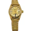 Design Fake Rolex Lady-datejust 6917 Caliber 2135 Automatic Movement 26mm Yellow Gold Case Womens Watch