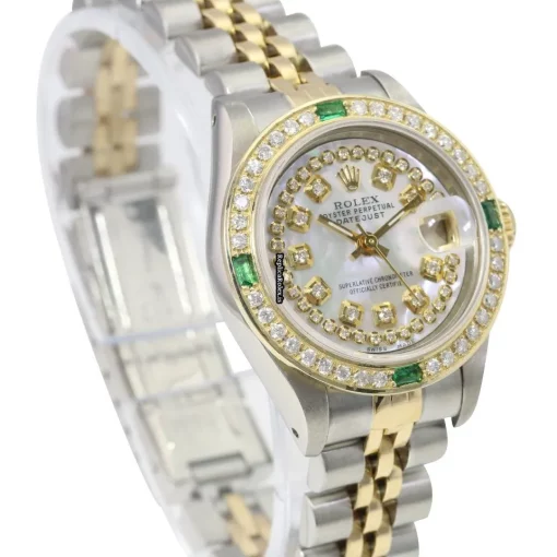 Excellent Replica Rolex Lady-datejust 69173 Caliber 2135 Automatic Movement 26mm Gold/steel Case Womens Watch - Image 3