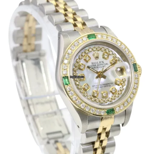 Excellent Replica Rolex Lady-datejust 69173 Caliber 2135 Automatic Movement 26mm Gold/steel Case Womens Watch - Image 4