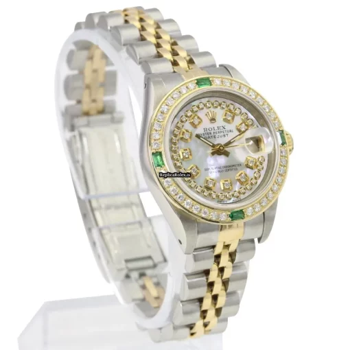 Excellent Replica Rolex Lady-datejust 69173 Caliber 2135 Automatic Movement 26mm Gold/steel Case Womens Watch - Image 6