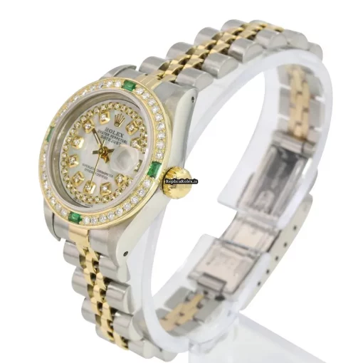 Excellent Replica Rolex Lady-datejust 69173 Caliber 2135 Automatic Movement 26mm Gold/steel Case Womens Watch - Image 7
