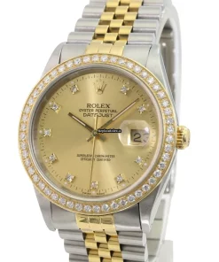 1:1 Fake Rolex Datejust 16233 Caliber 3135 Automatic Movement 36mm Gold/steel Case Mens/unisex Watch