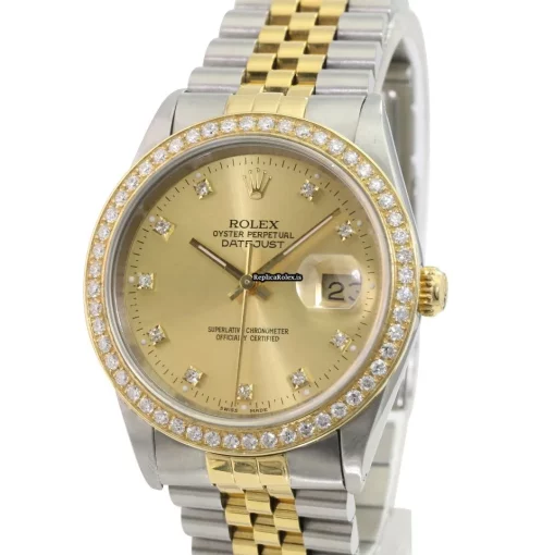 1:1 Fake Rolex Datejust 16233 Caliber 3135 Automatic Movement 36mm Gold/steel Case Mens/unisex Watch