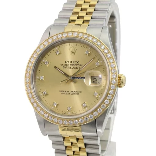 1:1 Fake Rolex Datejust 16233 Caliber 3135 Automatic Movement 36mm Gold/steel Case Mens/unisex Watch - Image 2