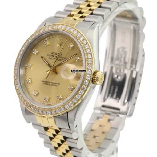 1:1 Fake Rolex Datejust 16233 Caliber 3135 Automatic Movement 36mm Gold/steel Case Mens/unisex Watch - Image 3