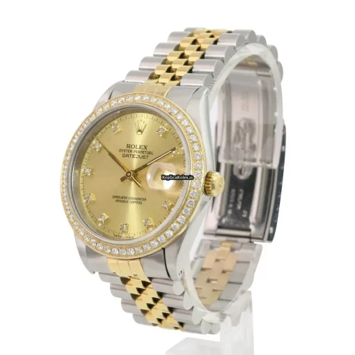 1:1 Fake Rolex Datejust 16233 Caliber 3135 Automatic Movement 36mm Gold/steel Case Mens/unisex Watch - Image 5