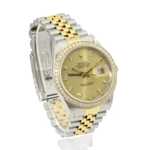 1:1 Fake Rolex Datejust 16233 Caliber 3135 Automatic Movement 36mm Gold/steel Case Mens/unisex Watch - Image 6