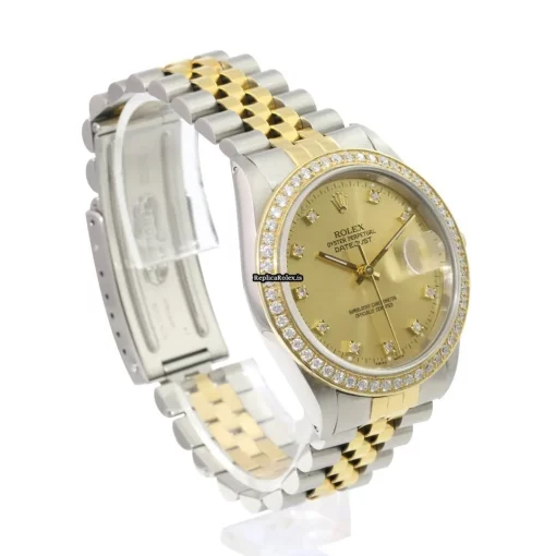 1:1 Fake Rolex Datejust 16233 Caliber 3135 Automatic Movement 36mm Gold/steel Case Mens/unisex Watch - Image 7