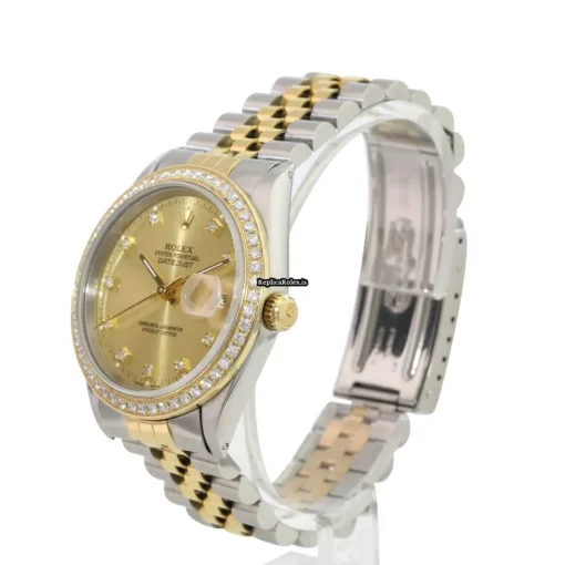 1:1 Fake Rolex Datejust 16233 Caliber 3135 Automatic Movement 36mm Gold/steel Case Mens/unisex Watch - Image 8