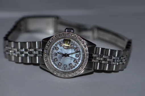 Ideal Copy Rolex Datejust Self Winding Automatic 26mm Steel Case Womens Watch - Image 5