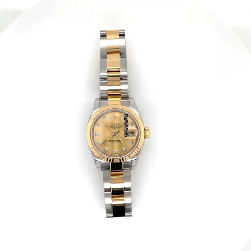 Terrific Fake Rolex Lady-datejust 179173 Caliber 2235 Automatic Movement 26mm Steel Case Womens Watch - Image 9