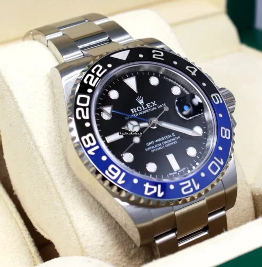 Excellent Fake Rolex Gmt-master II 116710 Automatic Movement 40mm Steel Case Mens/unisex Watch