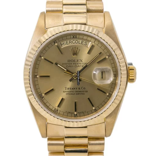 Incredible Fake Rolex Day-date 36 18078 Automatic Movement 36mm Yellow Gold Case Mens/unisex Watch - Image 4