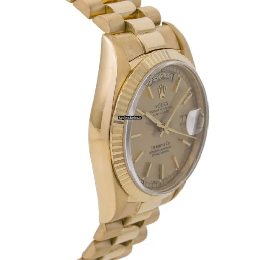 Incredible Fake Rolex Day-date 36 18078 Automatic Movement 36mm Yellow Gold Case Mens/unisex Watch - Image 5