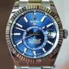 Stylish Fake Rolex Sky-dweller Caliber 9001 Automatic Movement Steel Case Watch