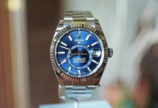 Stylish Fake Rolex Sky-dweller Caliber 9001 Automatic Movement Steel Case Watch - Image 2