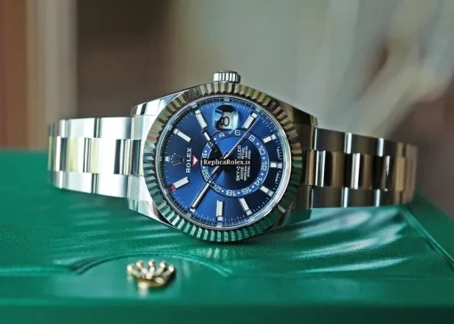 Stylish Fake Rolex Sky-dweller Caliber 9001 Automatic Movement Steel Case Watch - Image 7