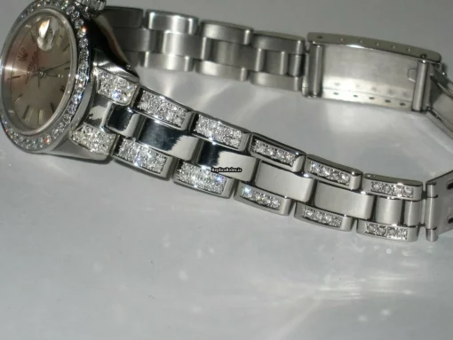 Great Replica Rolex Datejust Self Winding Automatic 26mm Steel Case Womens Watch - Image 3