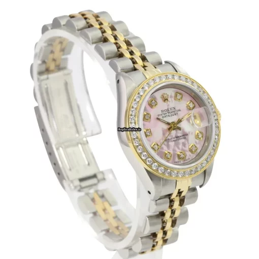 Distinctive Replica Rolex Lady-datejust 69173 Caliber 2135 Automatic Movement 26mm Gold/steel Case Womens Watch - Image 10