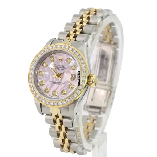 Distinctive Replica Rolex Lady-datejust 69173 Caliber 2135 Automatic Movement 26mm Gold/steel Case Womens Watch - Image 7