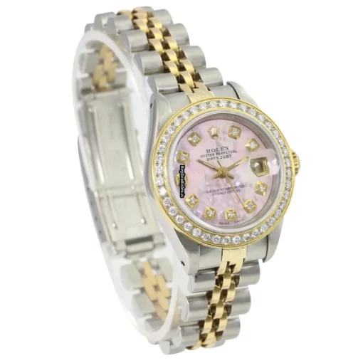 Distinctive Replica Rolex Lady-datejust 69173 Caliber 2135 Automatic Movement 26mm Gold/steel Case Womens Watch - Image 9