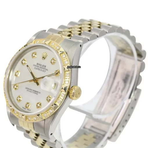 Pleasing Fake Rolex Datejust 16233 Caliber 3035 Automatic Movement 36mm Gold/steel Case Mens/unisex Watch - Image 3