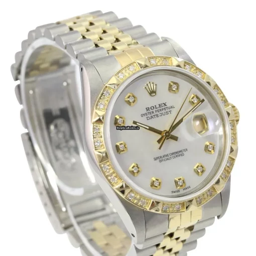 Pleasing Fake Rolex Datejust 16233 Caliber 3035 Automatic Movement 36mm Gold/steel Case Mens/unisex Watch - Image 5