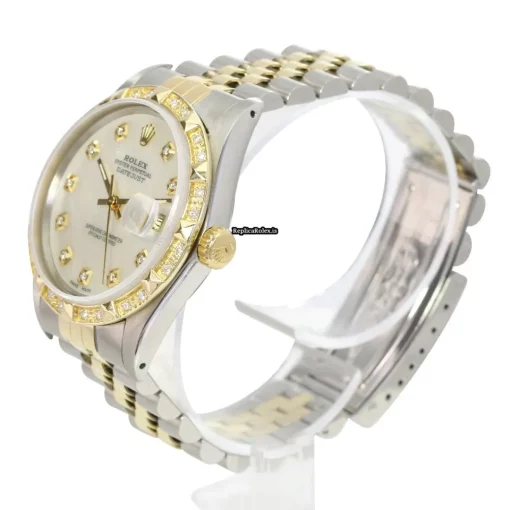 Pleasing Fake Rolex Datejust 16233 Caliber 3035 Automatic Movement 36mm Gold/steel Case Mens/unisex Watch - Image 7