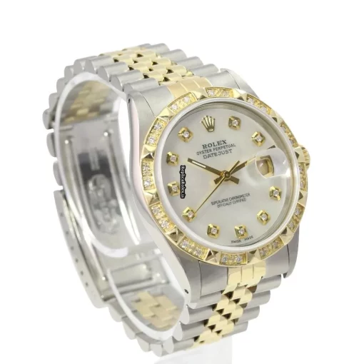 Pleasing Fake Rolex Datejust 16233 Caliber 3035 Automatic Movement 36mm Gold/steel Case Mens/unisex Watch - Image 8