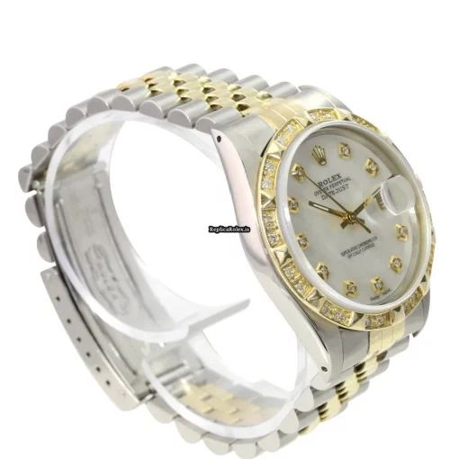 Pleasing Fake Rolex Datejust 16233 Caliber 3035 Automatic Movement 36mm Gold/steel Case Mens/unisex Watch - Image 9