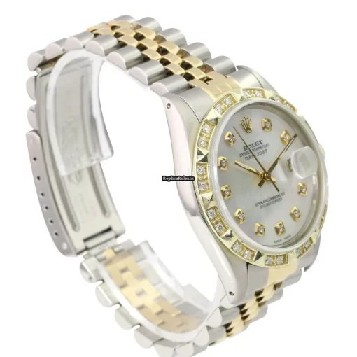 Special Fake Rolex Datejust 16233 Caliber 3035 Automatic Movement 36mm Gold/steel Case Mens/unisex Watch - Image 11