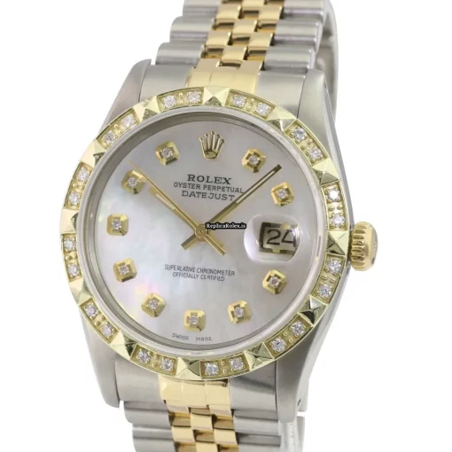 Special Fake Rolex Datejust 16233 Caliber 3035 Automatic Movement 36mm Gold/steel Case Mens/unisex Watch - Image 2