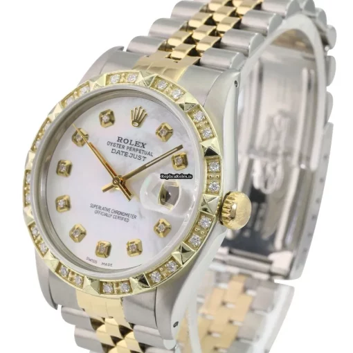 Special Fake Rolex Datejust 16233 Caliber 3035 Automatic Movement 36mm Gold/steel Case Mens/unisex Watch - Image 3