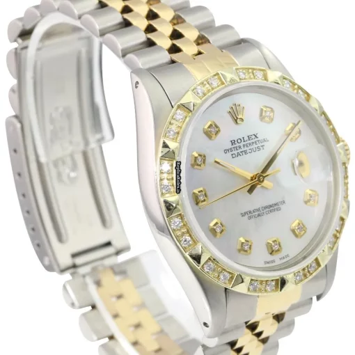 Special Fake Rolex Datejust 16233 Caliber 3035 Automatic Movement 36mm Gold/steel Case Mens/unisex Watch - Image 7