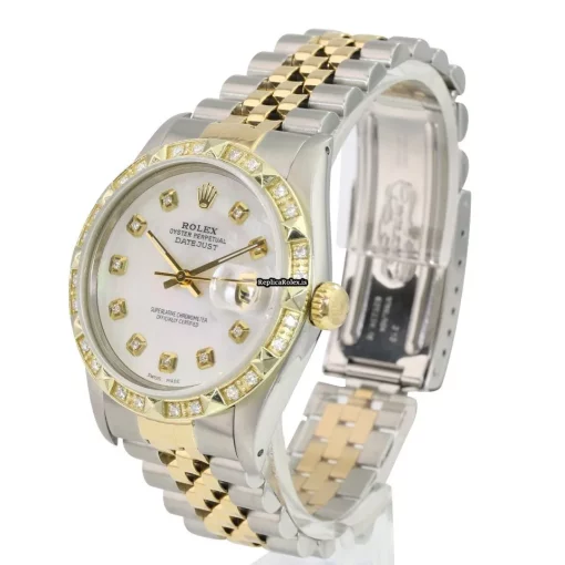 Special Fake Rolex Datejust 16233 Caliber 3035 Automatic Movement 36mm Gold/steel Case Mens/unisex Watch - Image 8