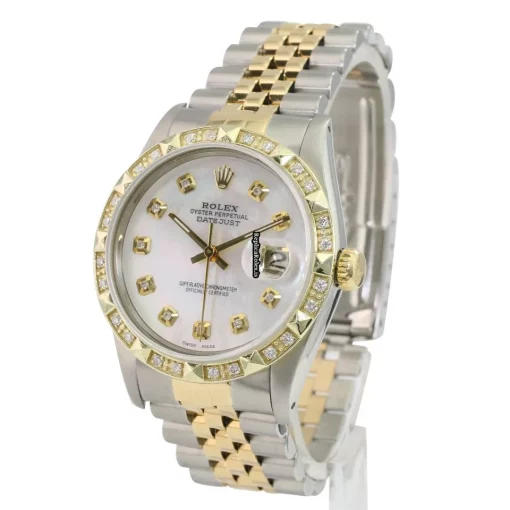 Special Fake Rolex Datejust 16233 Caliber 3035 Automatic Movement 36mm Gold/steel Case Mens/unisex Watch - Image 9