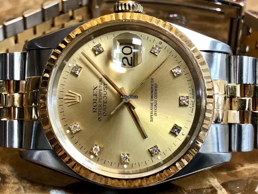 Stylish Replica Rolex Datejust 16233 Caliber 3135 Automatic Movement 36mm Gold/steel Case Mens/unisex Watch