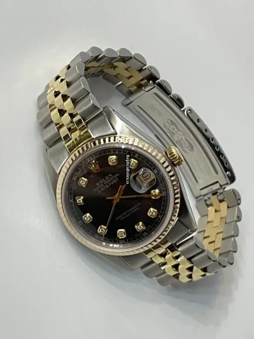 Perfect Copy Rolex Datejust 16013 Caliber 3035 Automatic Movement 36mm Gold/steel Case Mens/unisex Watch