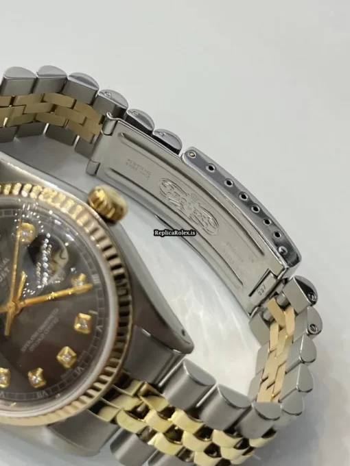 Perfect Copy Rolex Datejust 16013 Caliber 3035 Automatic Movement 36mm Gold/steel Case Mens/unisex Watch - Image 3