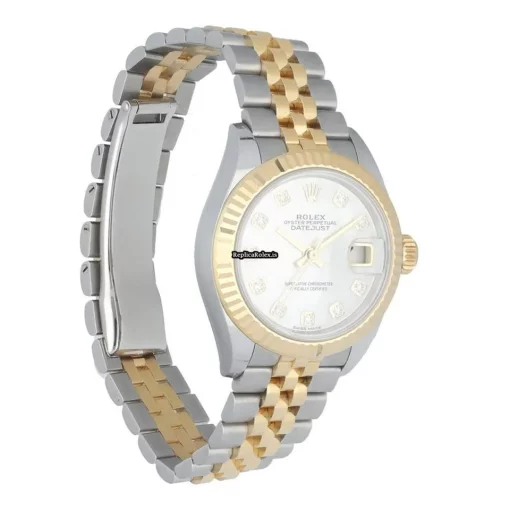 Fabulous Fake Rolex Lady-datejust 279173 Automatic Movement 28mm Steel Case Womens Watch - Image 3