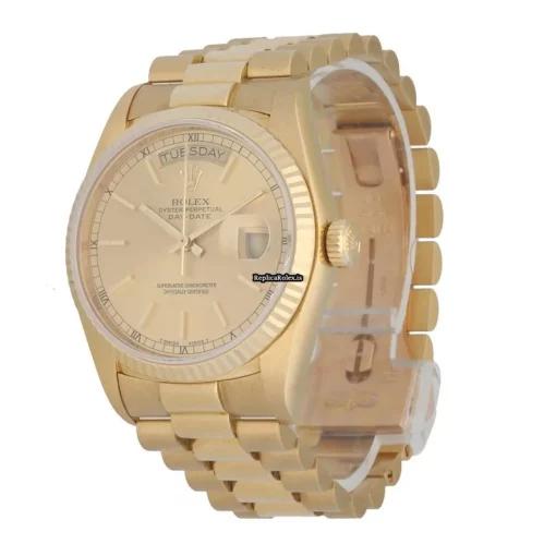 Pleasing Copies Rolex Day-date 36 18038 Automatic Movement 36mm Yellow Gold Case Mens/unisex Watch - Image 2